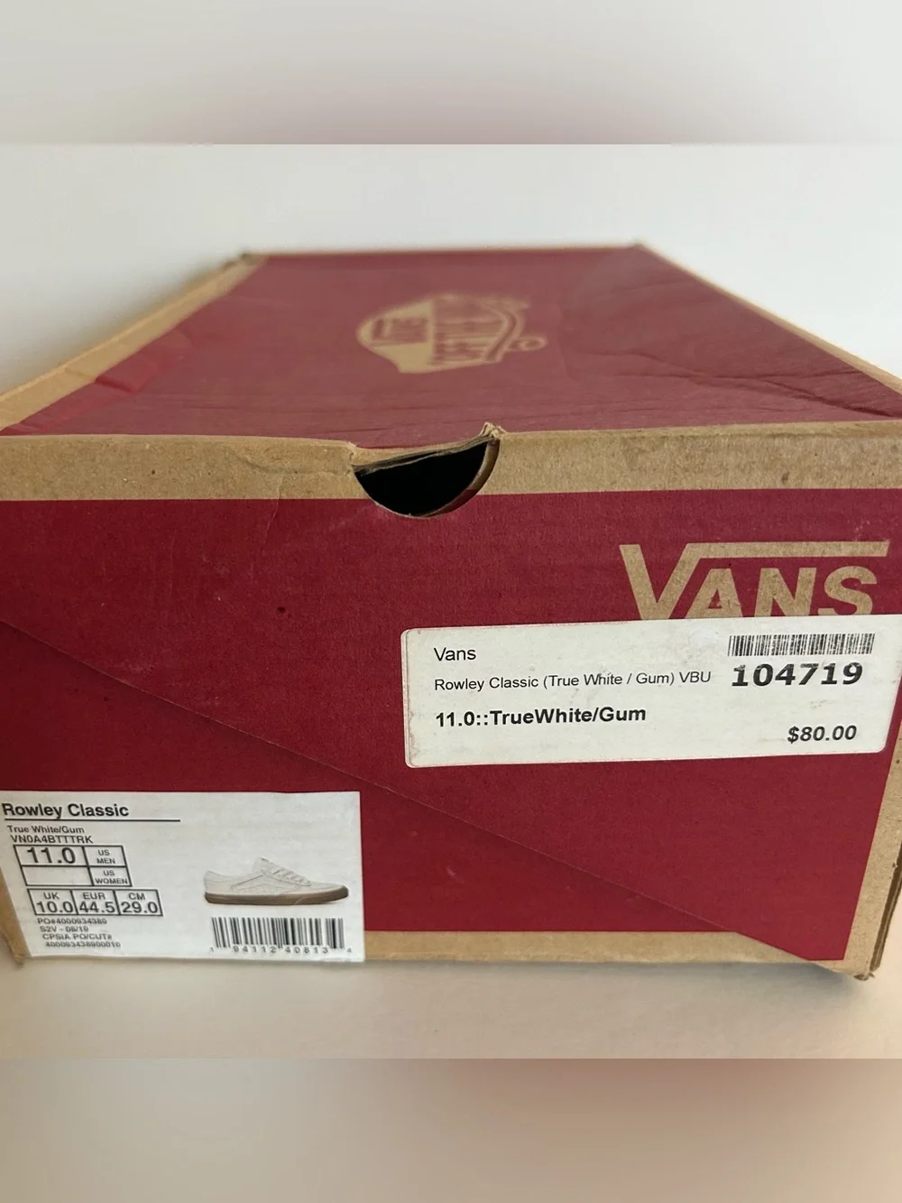 Vans Rowley Classic True White/Gum Sneakers